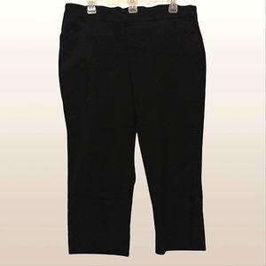 Women's Black Capri Pants by Kim Rogers Size 16W
